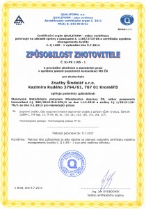 Způsobilost zhotovitele